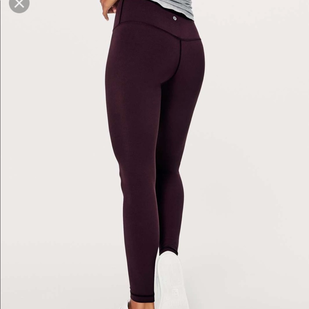 Lululemon align in black cherry size 6